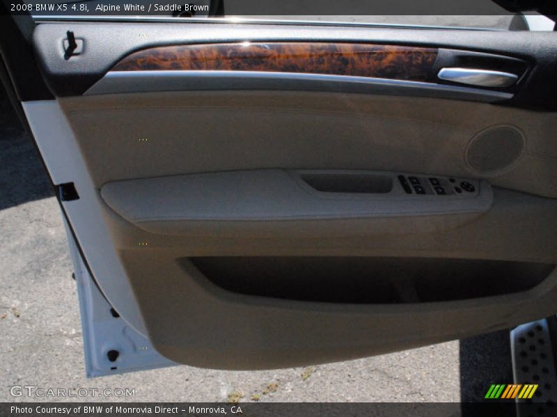 Alpine White / Saddle Brown 2008 BMW X5 4.8i