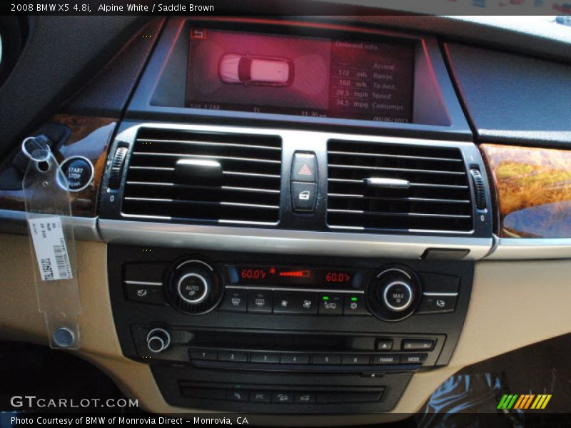 Alpine White / Saddle Brown 2008 BMW X5 4.8i