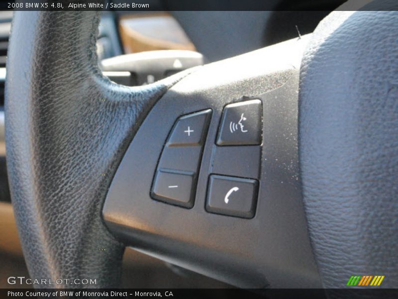 Alpine White / Saddle Brown 2008 BMW X5 4.8i