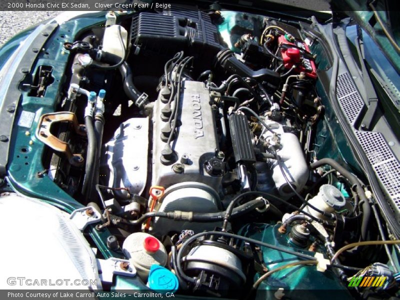  2000 Civic EX Sedan Engine - 1.6 Liter SOHC 16-Valve 4 Cylinder