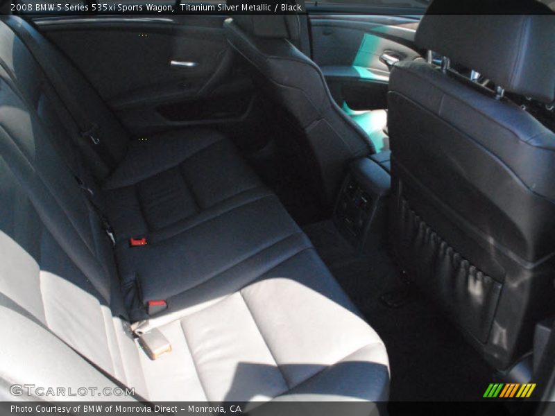 Titanium Silver Metallic / Black 2008 BMW 5 Series 535xi Sports Wagon
