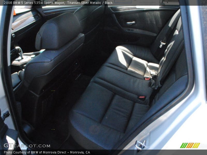 Titanium Silver Metallic / Black 2008 BMW 5 Series 535xi Sports Wagon