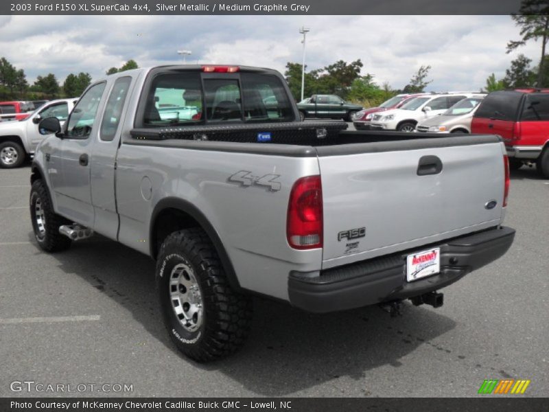 Silver Metallic / Medium Graphite Grey 2003 Ford F150 XL SuperCab 4x4
