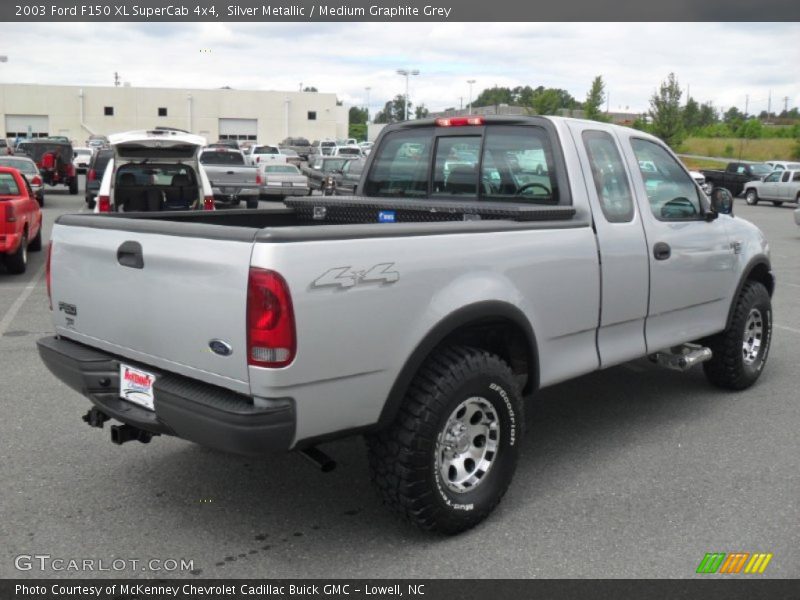 Silver Metallic / Medium Graphite Grey 2003 Ford F150 XL SuperCab 4x4