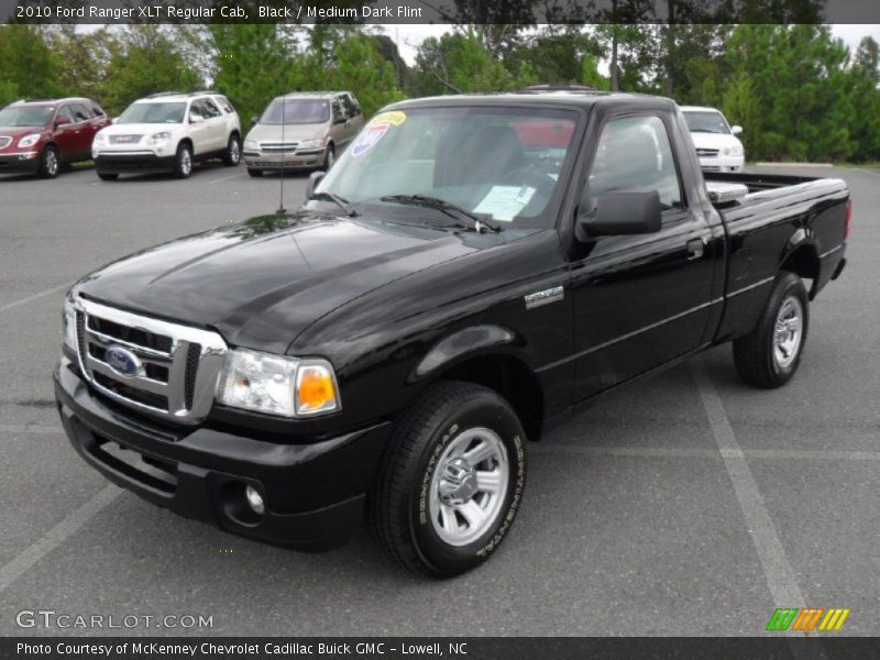 Black / Medium Dark Flint 2010 Ford Ranger XLT Regular Cab