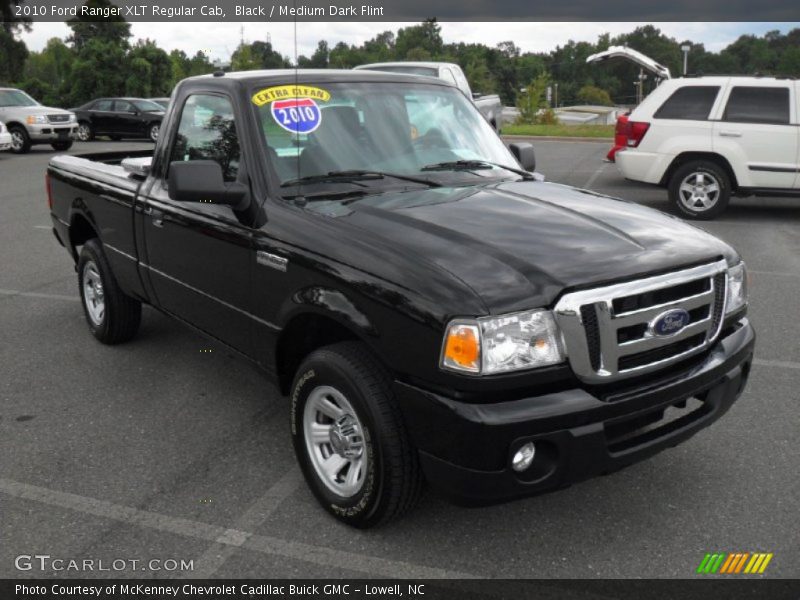 Black / Medium Dark Flint 2010 Ford Ranger XLT Regular Cab