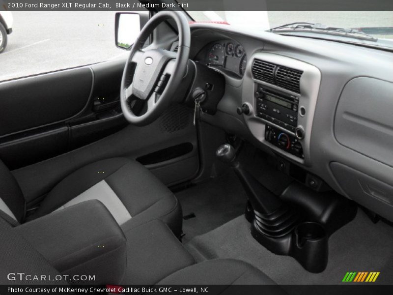 Black / Medium Dark Flint 2010 Ford Ranger XLT Regular Cab