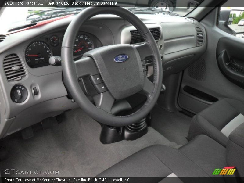 Black / Medium Dark Flint 2010 Ford Ranger XLT Regular Cab