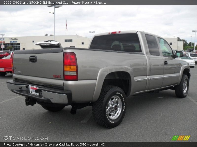 Pewter Metallic / Neutral 2002 GMC Sierra 2500HD SLE Extended Cab