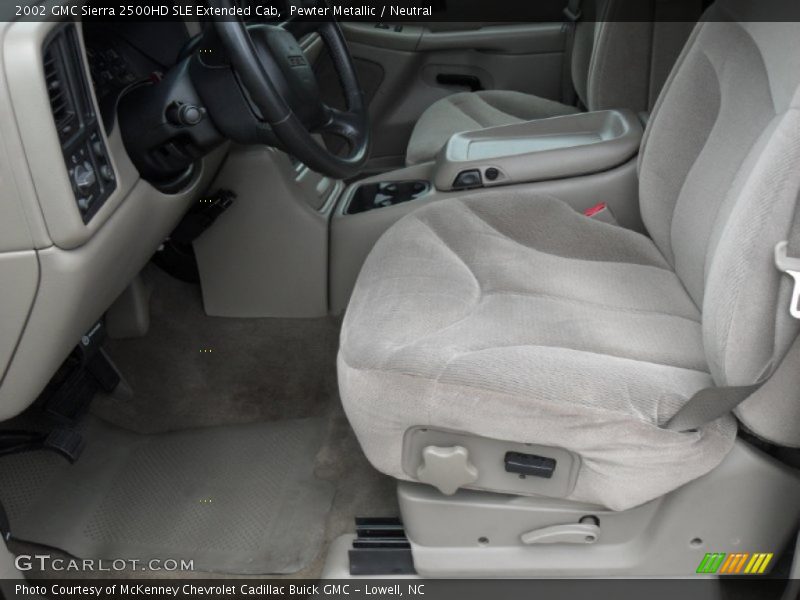 Pewter Metallic / Neutral 2002 GMC Sierra 2500HD SLE Extended Cab