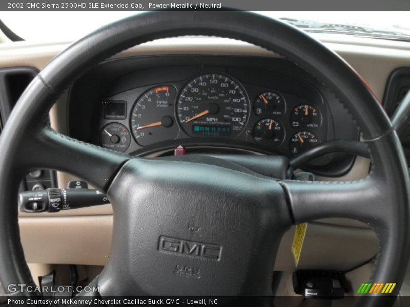 Pewter Metallic / Neutral 2002 GMC Sierra 2500HD SLE Extended Cab