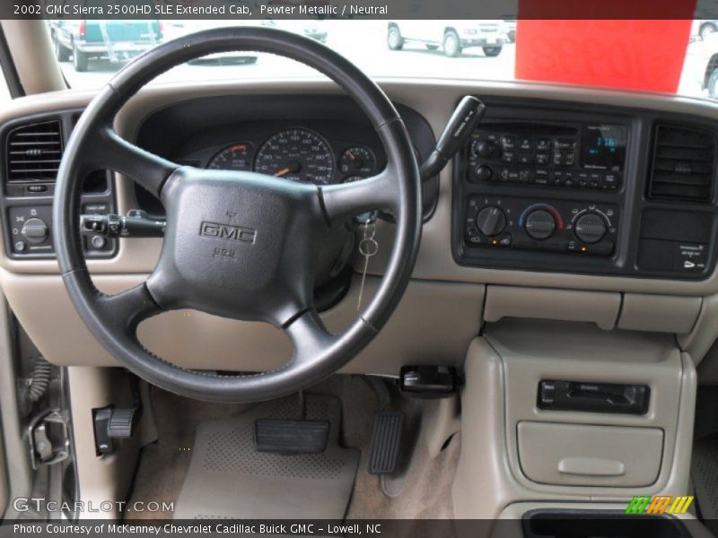 Pewter Metallic / Neutral 2002 GMC Sierra 2500HD SLE Extended Cab