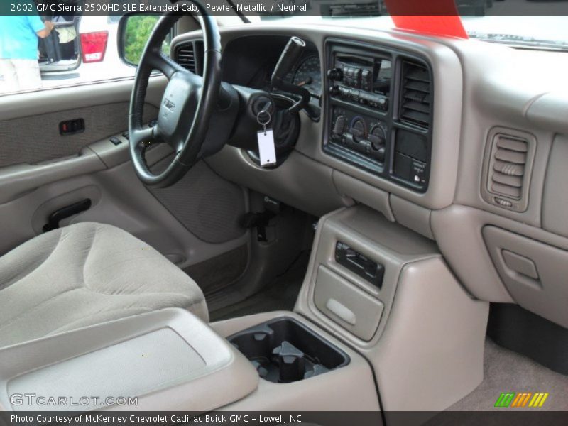 Pewter Metallic / Neutral 2002 GMC Sierra 2500HD SLE Extended Cab