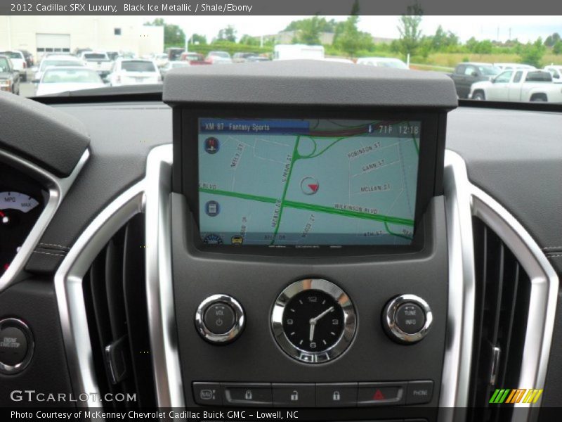 Black Ice Metallic / Shale/Ebony 2012 Cadillac SRX Luxury