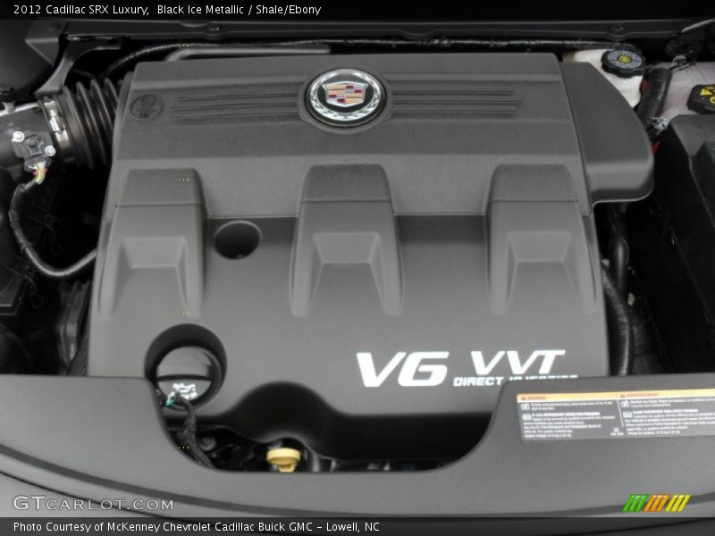 Black Ice Metallic / Shale/Ebony 2012 Cadillac SRX Luxury