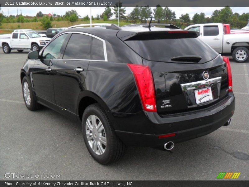 Black Ice Metallic / Shale/Ebony 2012 Cadillac SRX Luxury