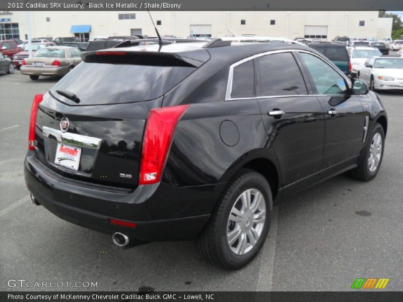 Black Ice Metallic / Shale/Ebony 2012 Cadillac SRX Luxury