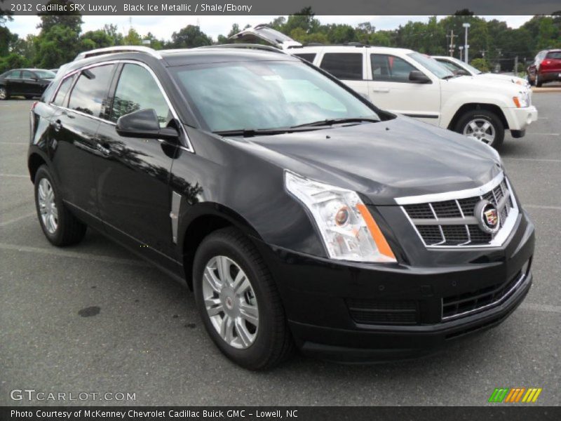Black Ice Metallic / Shale/Ebony 2012 Cadillac SRX Luxury