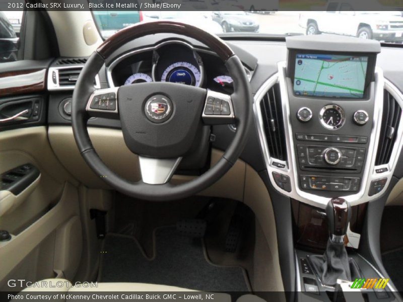 Black Ice Metallic / Shale/Ebony 2012 Cadillac SRX Luxury