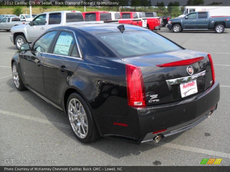 Black Diamond Tricoat / Ebony/Ebony 2012 Cadillac CTS -V Sedan