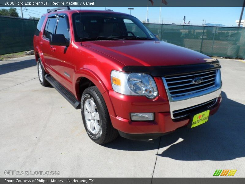 Redfire Metallic / Camel 2008 Ford Explorer XLT