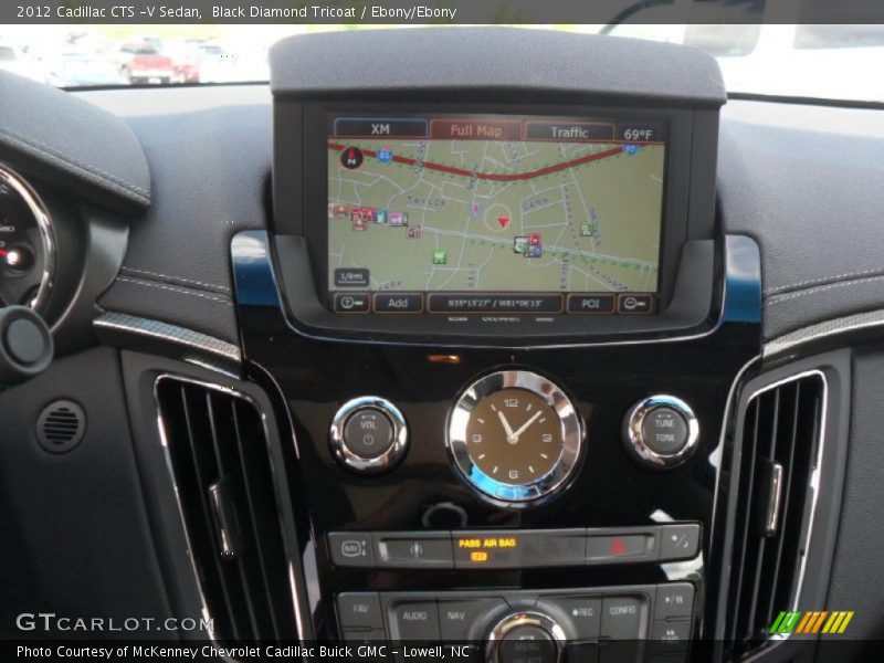 Navigation of 2012 CTS -V Sedan