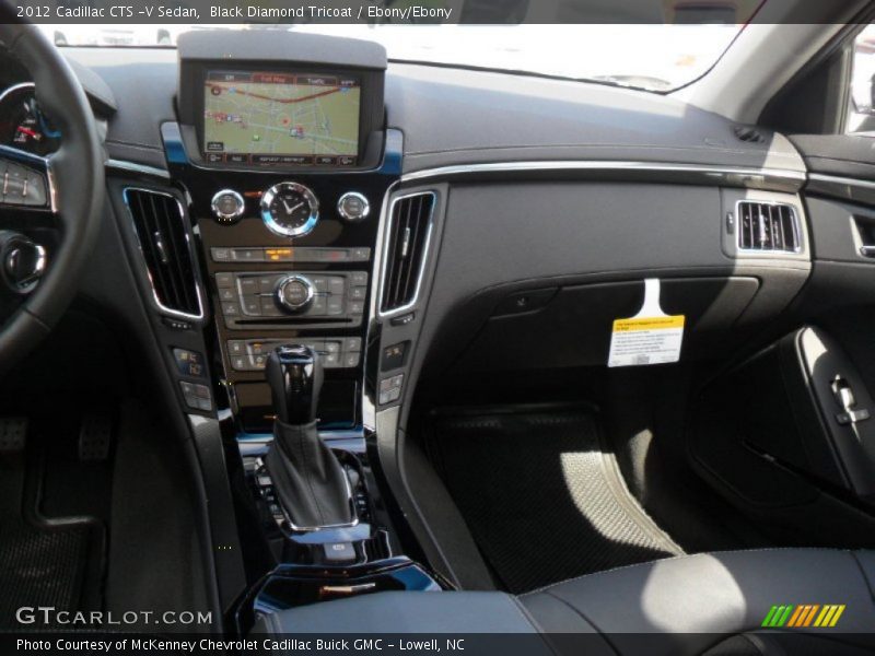 Black Diamond Tricoat / Ebony/Ebony 2012 Cadillac CTS -V Sedan