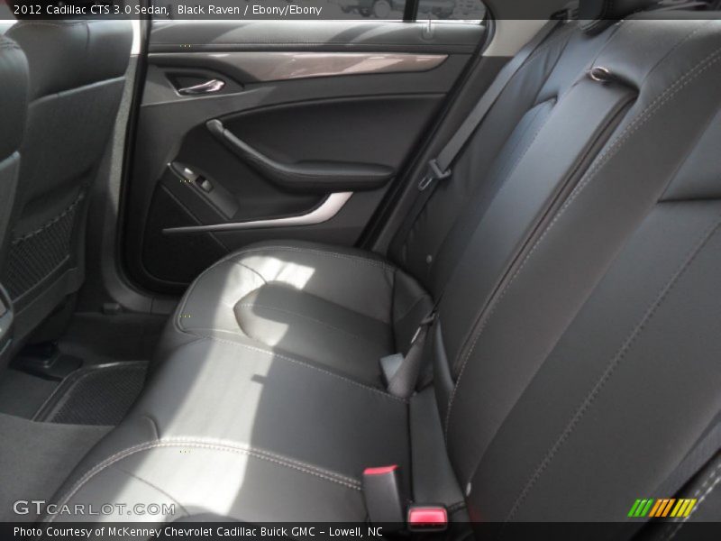 Black Raven / Ebony/Ebony 2012 Cadillac CTS 3.0 Sedan