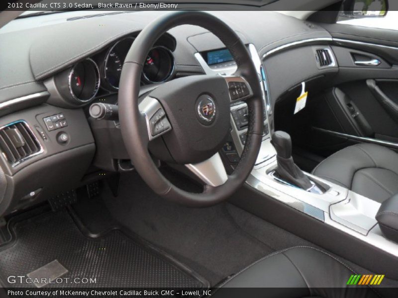 Ebony/Ebony Interior - 2012 CTS 3.0 Sedan 