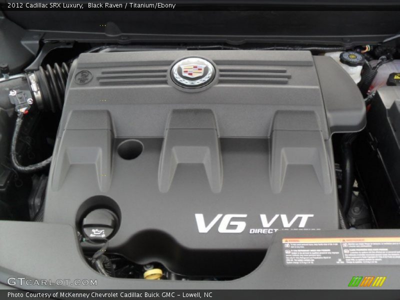  2012 SRX Luxury Engine - 3.6 Liter DI DOHC 24-Valve VVT V6