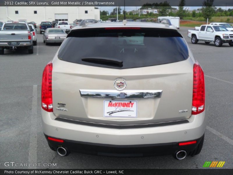 Gold Mist Metallic / Shale/Brownstone 2012 Cadillac SRX Luxury