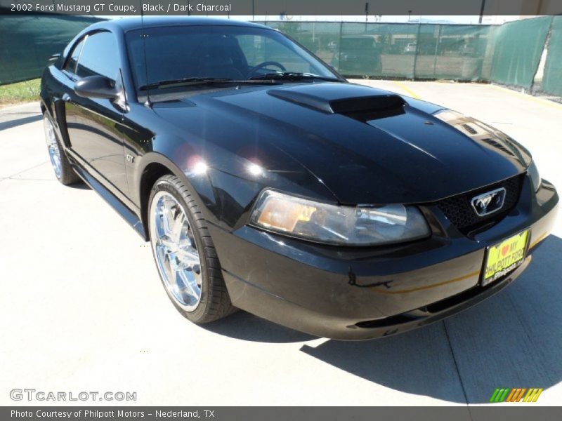 Black / Dark Charcoal 2002 Ford Mustang GT Coupe