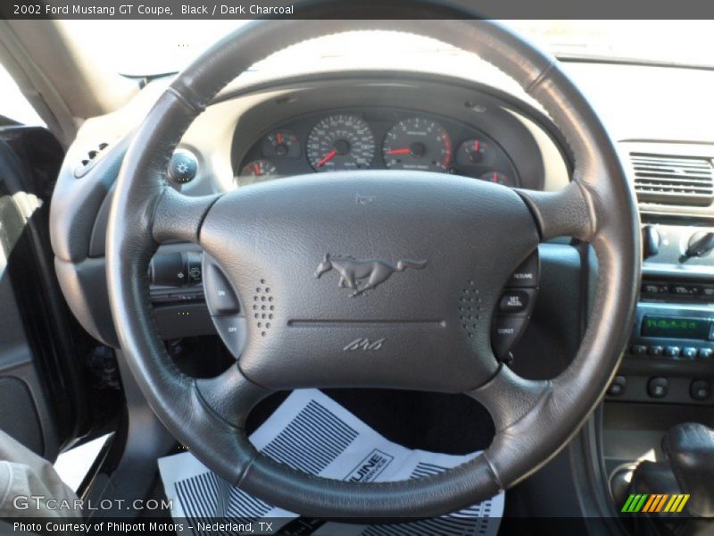 Black / Dark Charcoal 2002 Ford Mustang GT Coupe