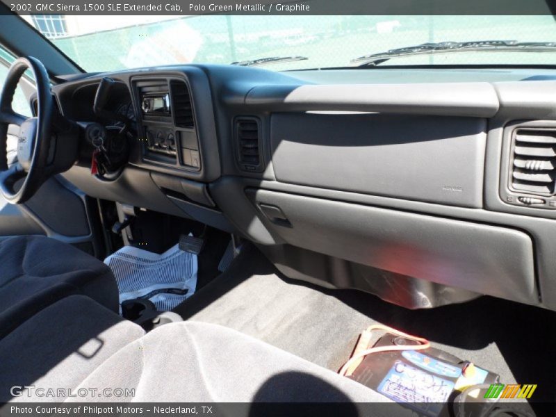 Polo Green Metallic / Graphite 2002 GMC Sierra 1500 SLE Extended Cab