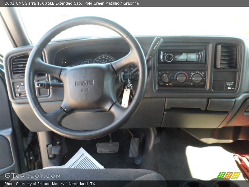 Polo Green Metallic / Graphite 2002 GMC Sierra 1500 SLE Extended Cab