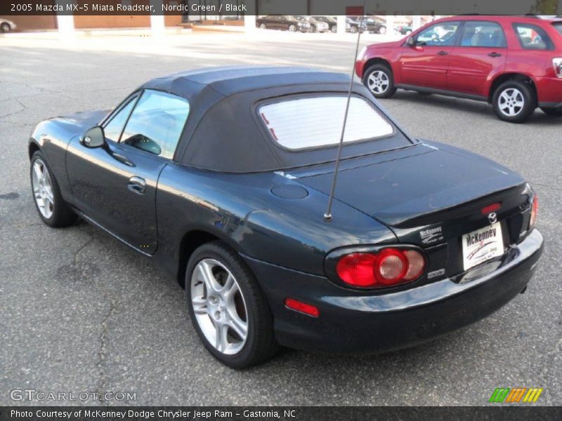 Nordic Green / Black 2005 Mazda MX-5 Miata Roadster