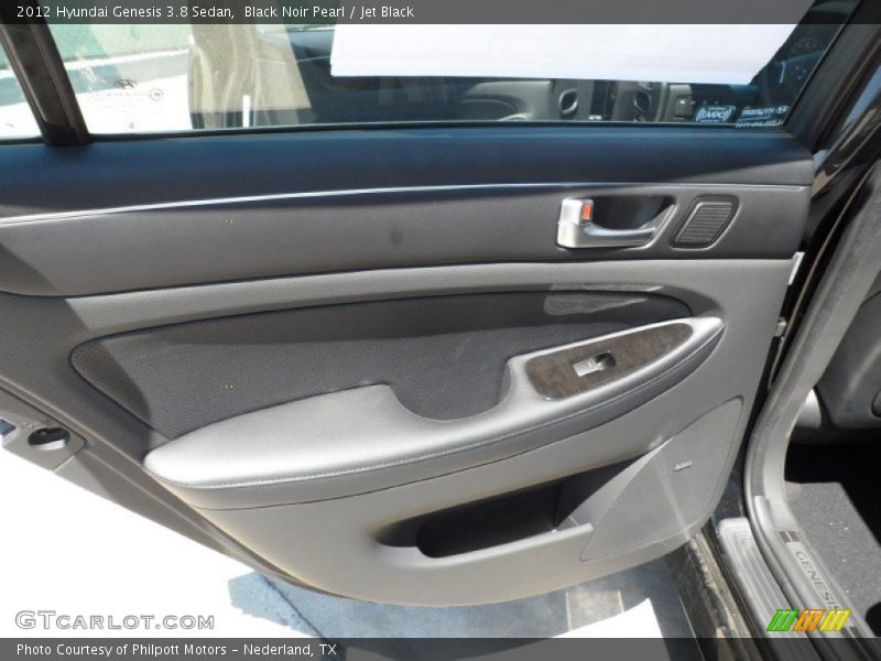 Black Noir Pearl / Jet Black 2012 Hyundai Genesis 3.8 Sedan