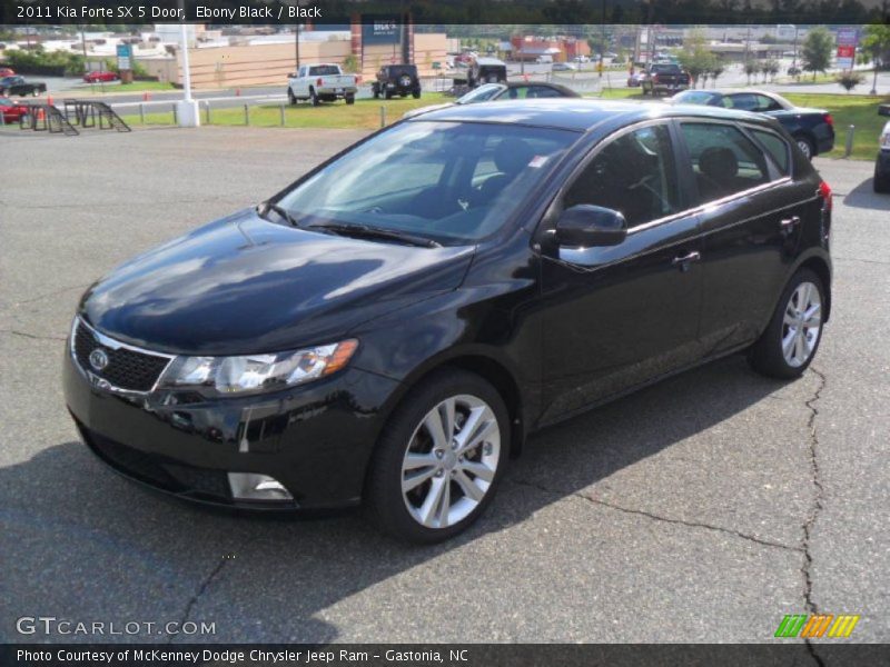 Ebony Black / Black 2011 Kia Forte SX 5 Door