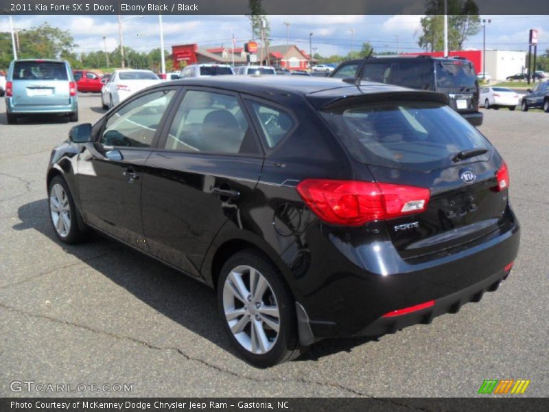 Ebony Black / Black 2011 Kia Forte SX 5 Door