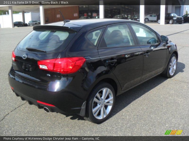 Ebony Black / Black 2011 Kia Forte SX 5 Door