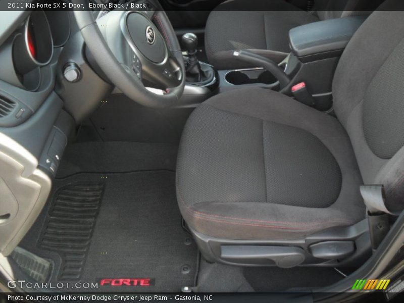 Ebony Black / Black 2011 Kia Forte SX 5 Door