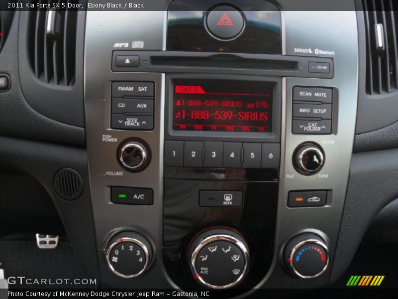 Ebony Black / Black 2011 Kia Forte SX 5 Door