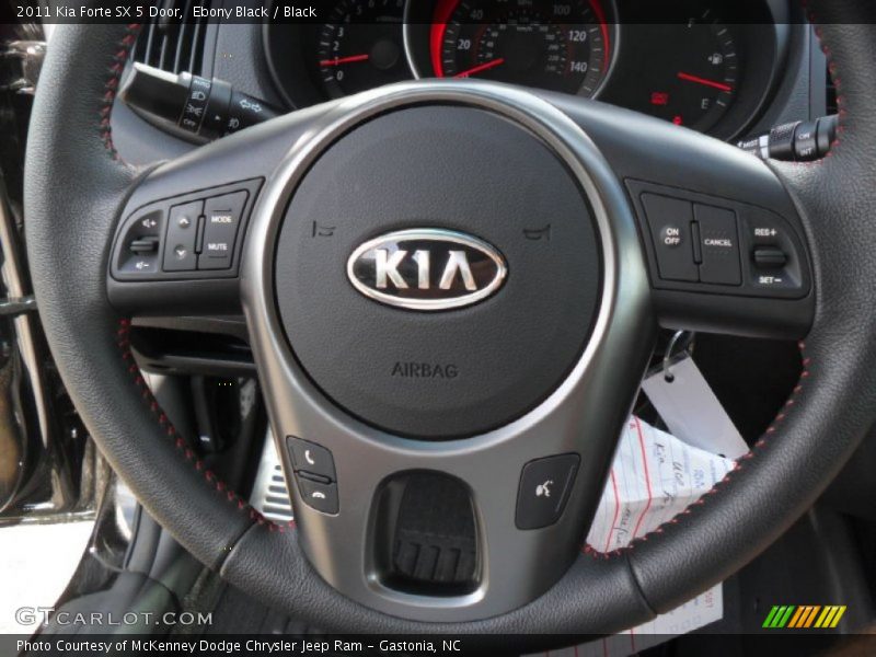 Ebony Black / Black 2011 Kia Forte SX 5 Door
