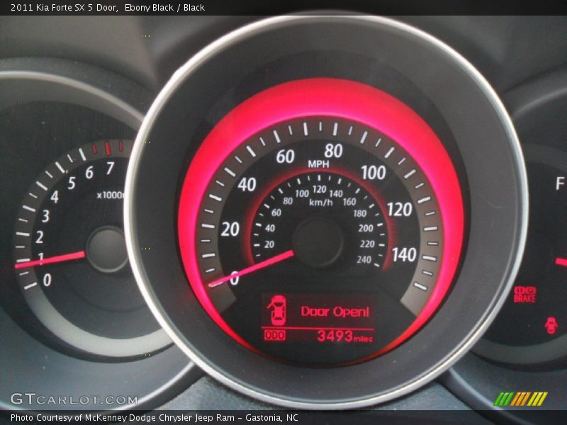 Ebony Black / Black 2011 Kia Forte SX 5 Door