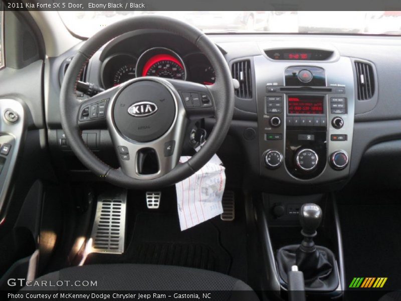 Ebony Black / Black 2011 Kia Forte SX 5 Door