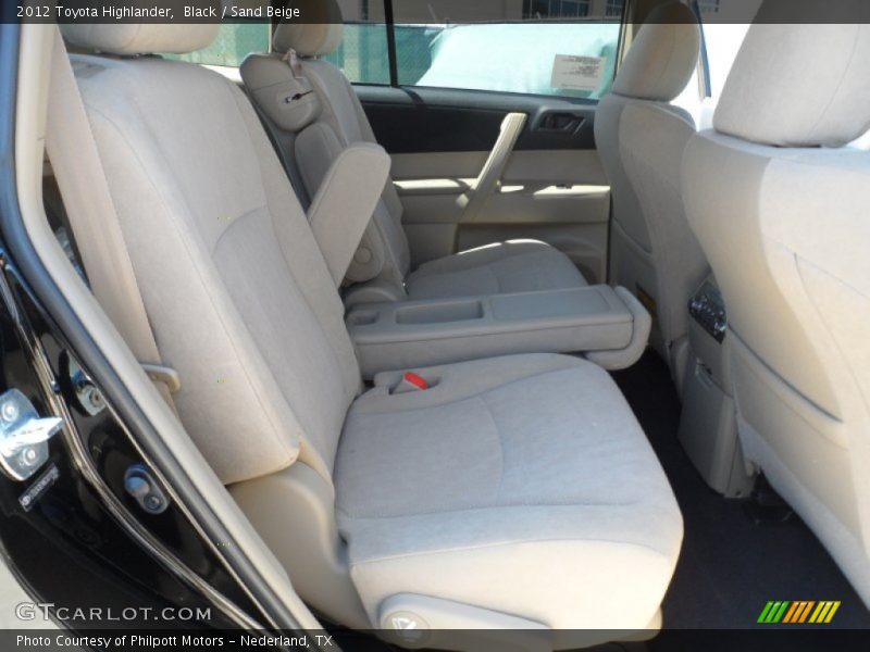 Black / Sand Beige 2012 Toyota Highlander