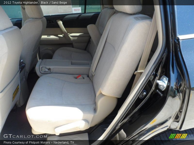 Black / Sand Beige 2012 Toyota Highlander