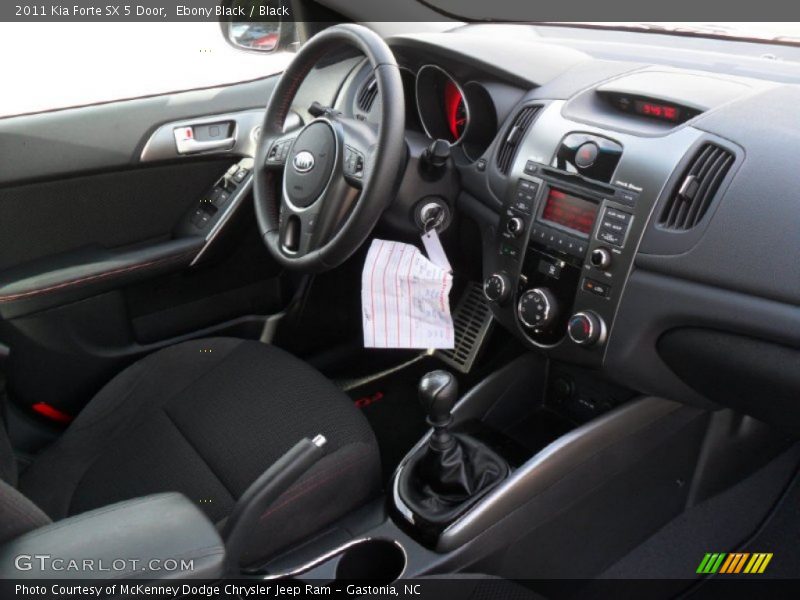 Ebony Black / Black 2011 Kia Forte SX 5 Door