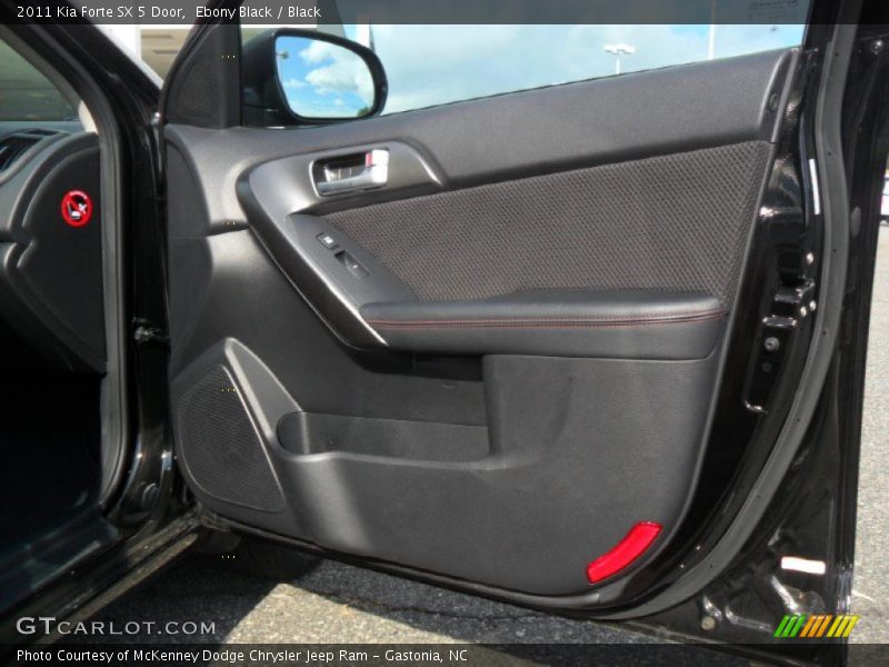 Ebony Black / Black 2011 Kia Forte SX 5 Door