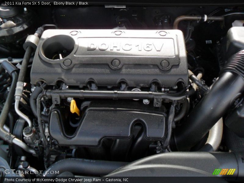  2011 Forte SX 5 Door Engine - 2.4 Liter DOHC 16-Valve CVVT 4 Cylinder